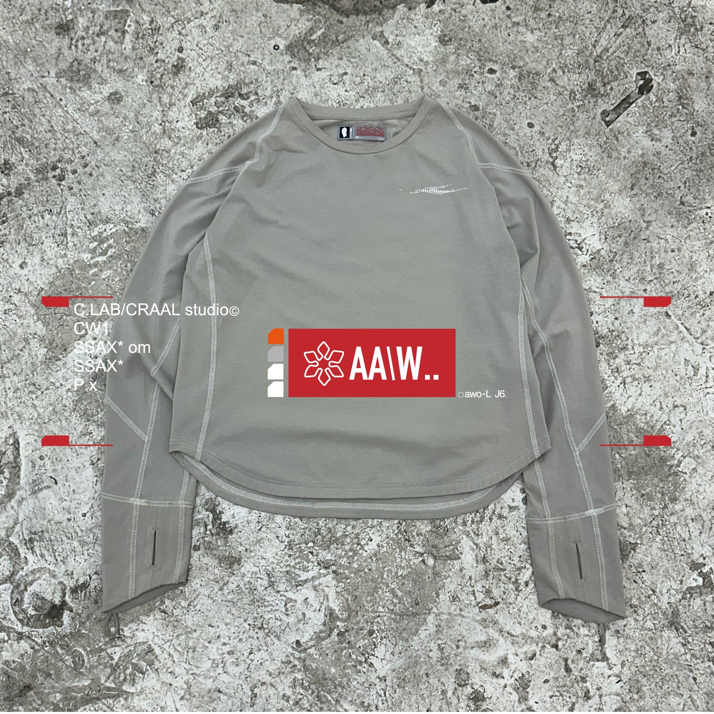 JD awo-L J6 Si0-R S/H Long Tee